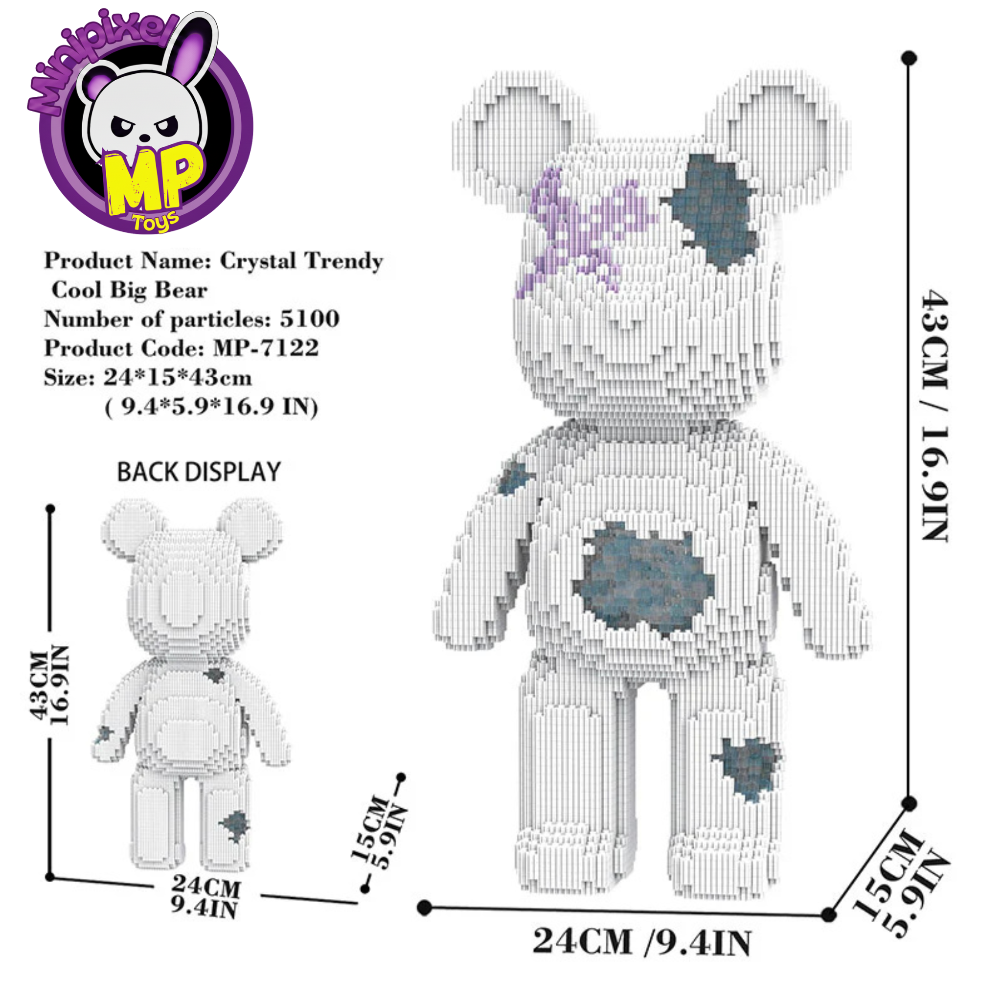 Crystal Trendy Cool M7122 (43cm)