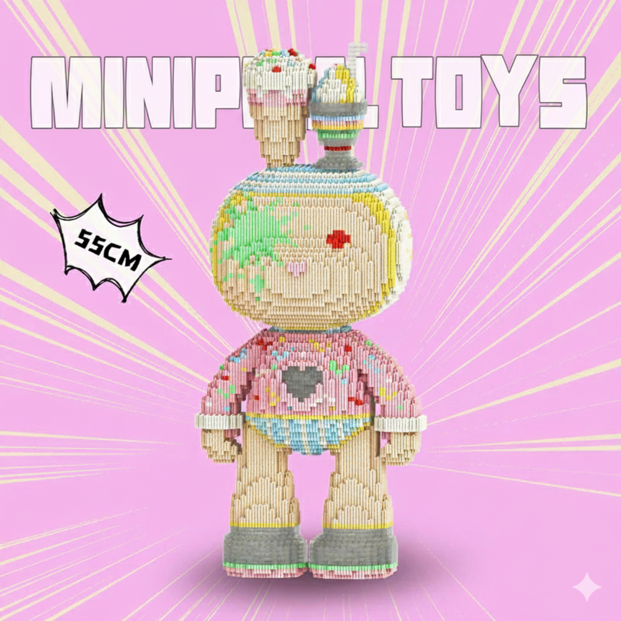 Ice Cream Christmas Rabbit M8009 (55cm)